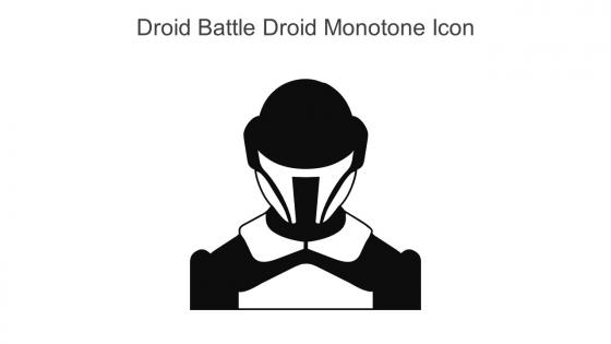 Droid Battle Droid Monotone Icon In Powerpoint Pptx Png And Editable Eps Format