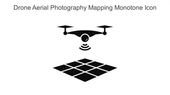 Drone Aerial Photography Mapping Monotone Icon In Powerpoint Pptx Png And Editable Eps Format