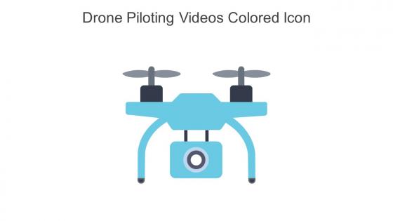 Drone Piloting Videos Colored Icon In Powerpoint Pptx Png And Editable Eps Format