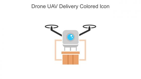 Drone UAV Delivery Colored Icon In Powerpoint Pptx Png And Editable Eps Format