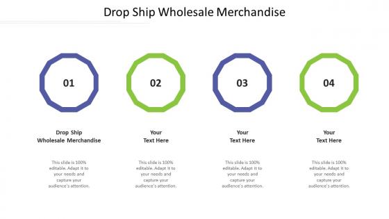 Drop ship wholesale merchandise ppt powerpoint presentation ideas rules cpb