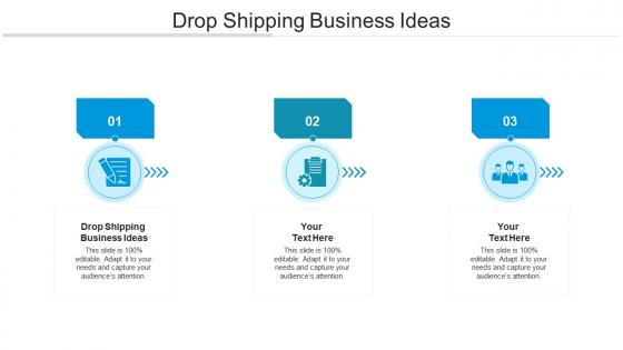 Drop shipping business ideas ppt powerpoint presentation example file cpb