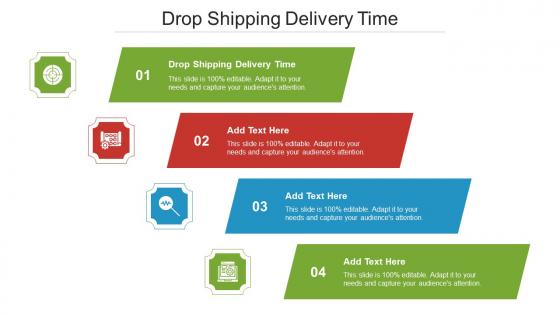 Drop Shipping Delivery Time Ppt Powerpoint Presentation Professional Slide Cpb
