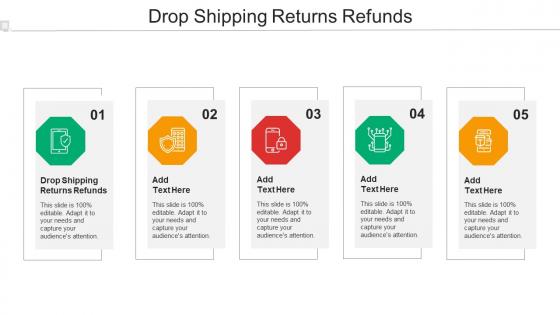 Drop Shipping Returns Refunds Ppt Powerpoint Presentation Gallery Design Inspiration Cpb