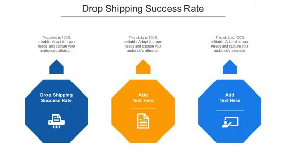 Drop Shipping Success Rate Ppt Powerpoint Presentation Ideas Smartart Cpb