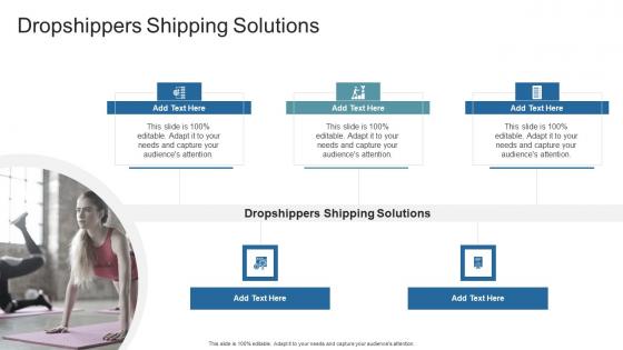 Dropshippers Shipping Solutions In Powerpoint And Google Slides Cpb