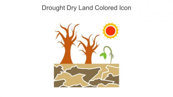 Drought Dry Land Colored Icon In Powerpoint Pptx Png And Editable Eps Format