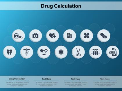 Drug calculation ppt powerpoint presentation outline examples