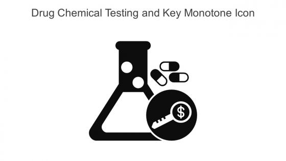 Drug Chemical Testing And Key Monotone Icon In Powerpoint Pptx Png And Editable Eps Format