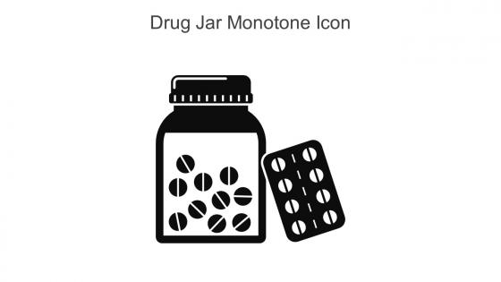 Drug Jar Monotone Icon In Powerpoint Pptx Png And Editable Eps Format