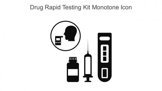 Drug Rapid Testing Kit Monotone Icon In Powerpoint Pptx Png And Editable Eps Format