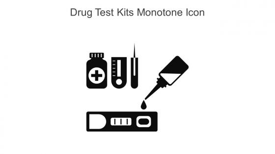 Drug Test Kits Monotone Icon In Powerpoint Pptx Png And Editable Eps Format