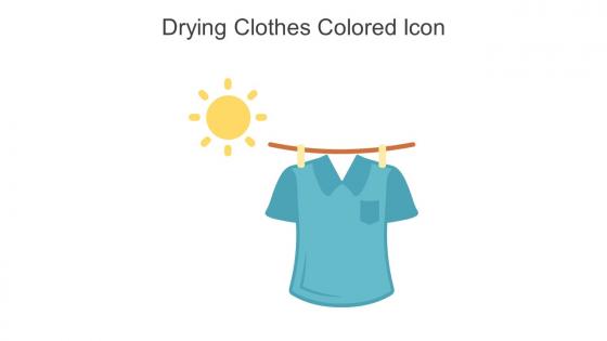 Drying Clothes Colored Icon In Powerpoint Pptx Png And Editable Eps Format