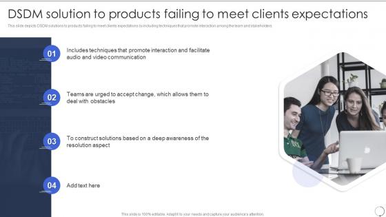 Dsdm Solution To Products Failing To Meet Clients Expectations Dsdm Process Ppt Slides Inspiration
