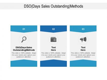 Dso days sales outstanding methods ppt powerpoint presentation show infographics cpb
