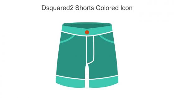 Dsquared2 Shorts Colored Icon In Powerpoint Pptx Png And Editable Eps Format