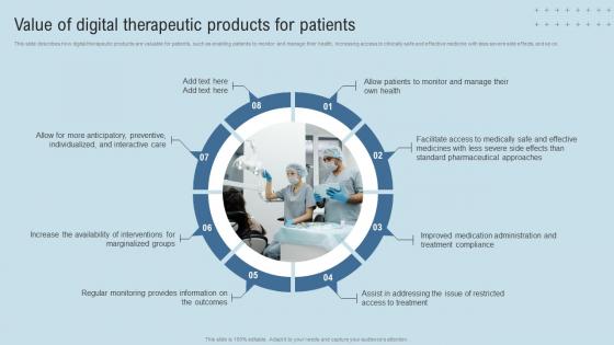 DTx Enablers Value Of Digital Therapeutic Products For Patients