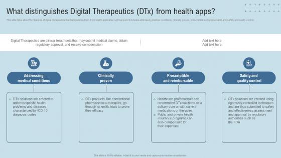 DTx Enablers What Distinguishes Digital Therapeutics DTx From Health Apps
