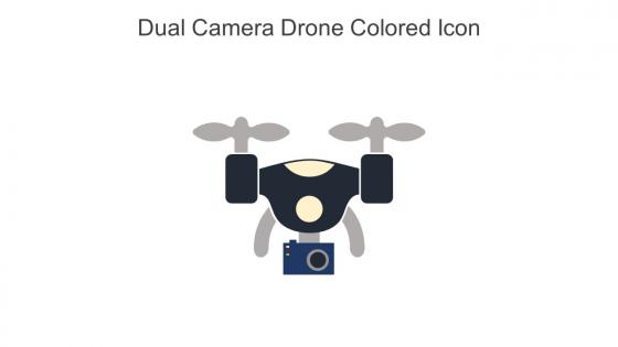 Dual Camera Drone Colored Icon In Powerpoint Pptx Png And Editable Eps Format