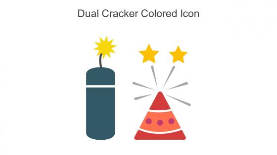 Dual Cracker Colored Icon In Powerpoint Pptx Png And Editable Eps Format