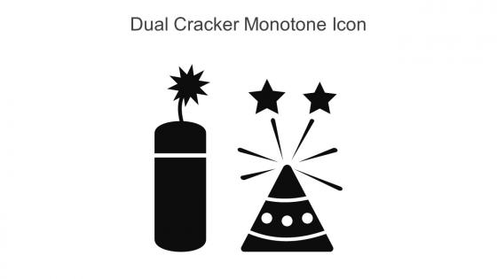 Dual Cracker Monotone Icon In Powerpoint Pptx Png And Editable Eps Format