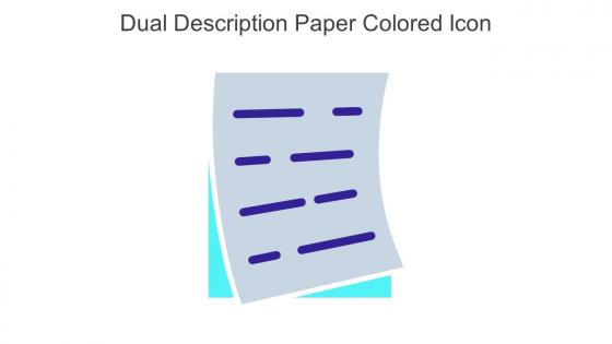 Dual Description Paper Colored Icon In Powerpoint Pptx Png And Editable Eps Format