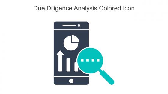 Due Diligence Analysis Colored Icon In Powerpoint Pptx Png And Editable Eps Format