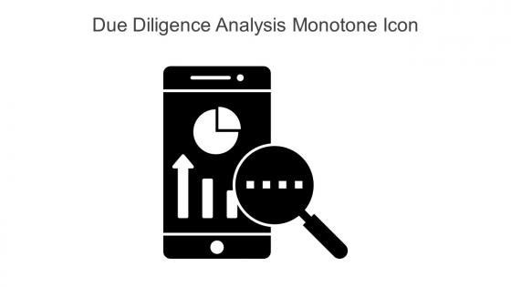 Due Diligence Analysis Monotone Icon In Powerpoint Pptx Png And Editable Eps Format