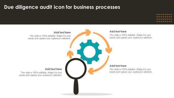 Due Diligence Audit Icon For Business Processes