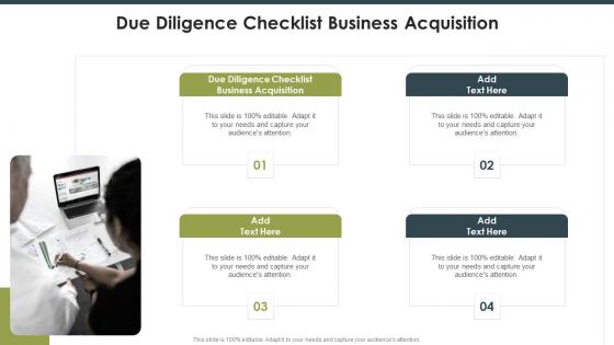 Due Diligence Checklist Business Acquisition In Powerpoint And Google Slides Cpb