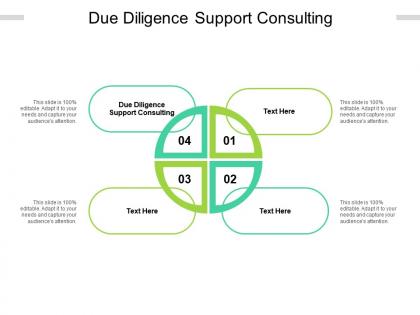 Due diligence support consulting ppt powerpoint presentation ideas show cpb