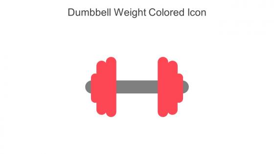 Dumbbell Weight Colored Icon In Powerpoint Pptx Png And Editable Eps Format