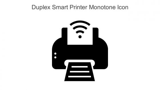 Duplex Smart Printer Monotone Icon In Powerpoint Pptx Png And Editable Eps Format