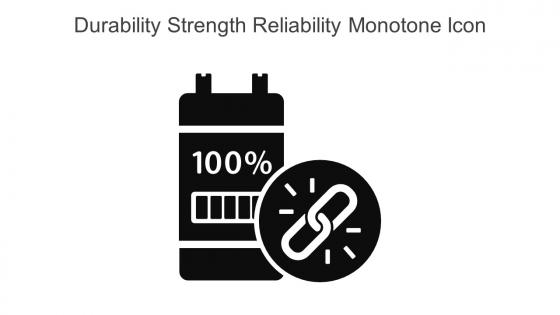 Durability Strength Reliability Monotone Icon In Powerpoint Pptx Png And Editable Eps Format