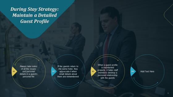 During Stay Strategy Maintain A Detailed Guest Profile Training Ppt