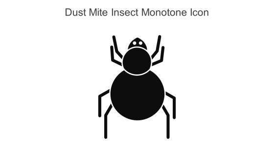 Dust Mite Insect Monotone Icon In Powerpoint Pptx Png And Editable Eps Format