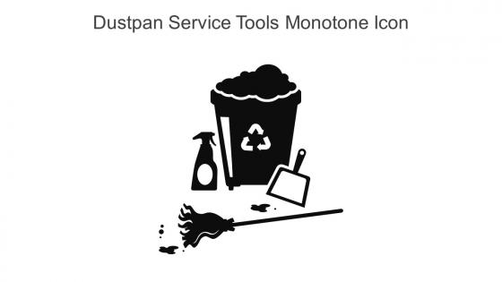 Dustpan Service Tools Monotone Icon In Powerpoint Pptx Png And Editable Eps Format
