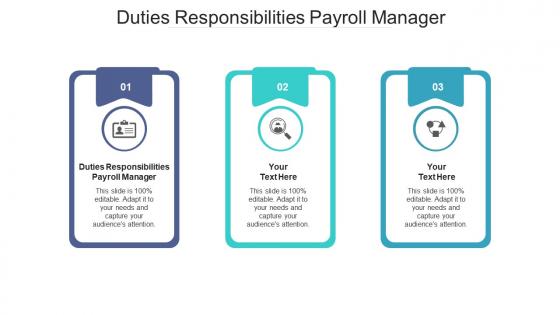 Duties responsibilities payroll manager ppt powerpoint presentation gallery samples cpb
