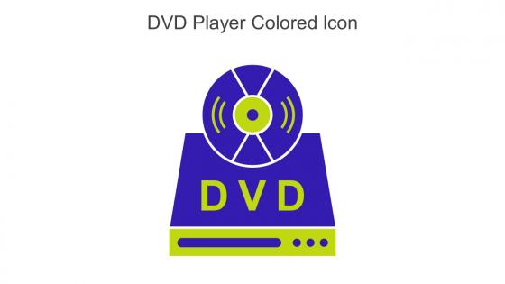 DVD Player Colored Icon In Powerpoint Pptx Png And Editable Eps Format