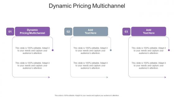 Dynamic pricing multichannel in powerpoint and google slides cpb