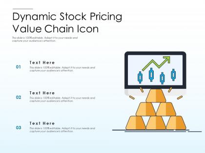 Dynamic stock pricing value chain icon