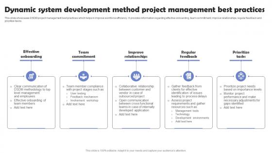 Dynamic System Development Method Project Management Best Practices