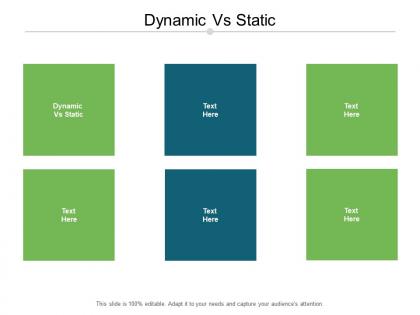Dynamic vs static ppt powerpoint presentation infographic template deck cpb