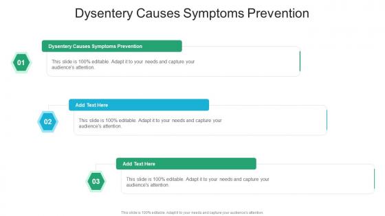 Dysentery Causes Symptoms Prevention In Powerpoint And Google Slides Cpb