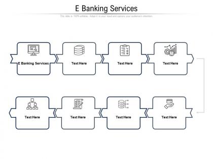 E banking services ppt powerpoint presentation show example cpb