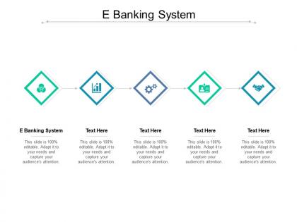 E banking system ppt powerpoint presentation show clipart images cpb