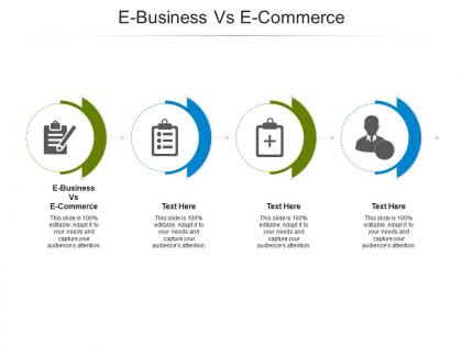E business vs e commerce ppt powerpoint presentation slides show cpb