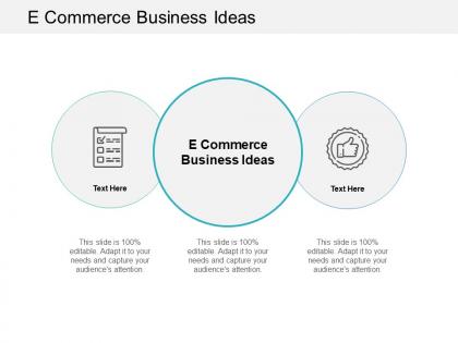E commerce business ideas ppt powerpoint presentation summary objects cpb