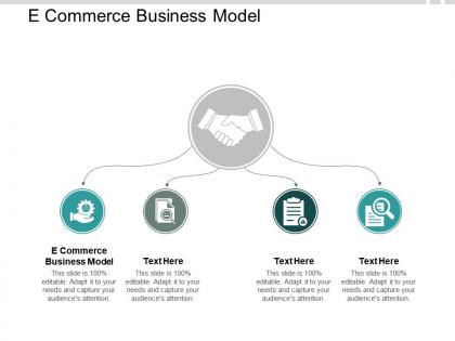 E commerce business model ppt powerpoint presentation pictures format ideas cpb