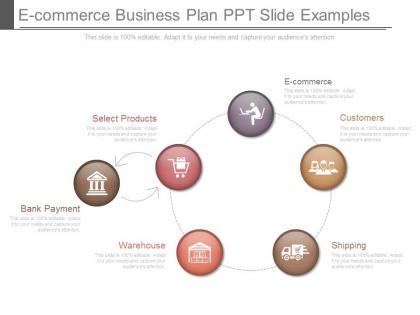 E commerce business plan ppt slide examples